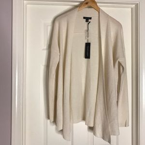 Cashmere Cardigan Oversized Cozy Warm White Long